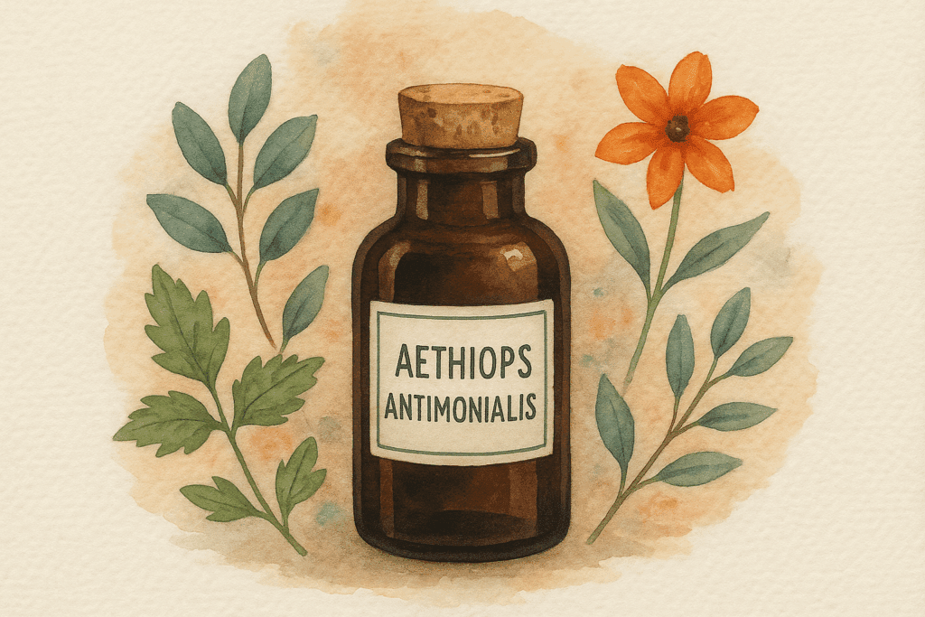 Aethiops antimonialis remédio homeopático