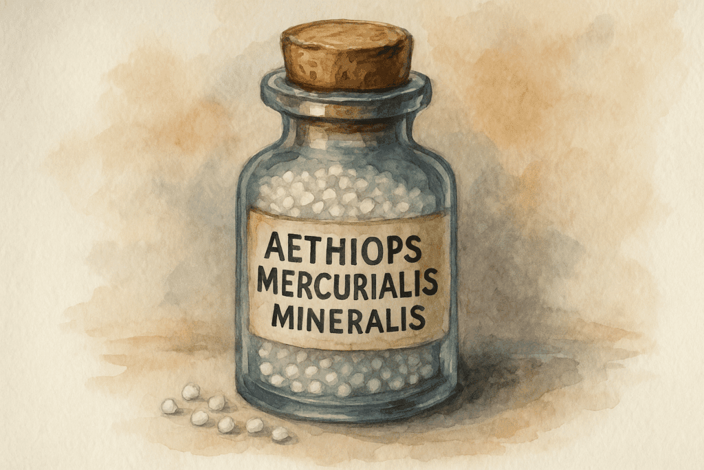 Aethiops mercurialis mineralis remédio homeopático