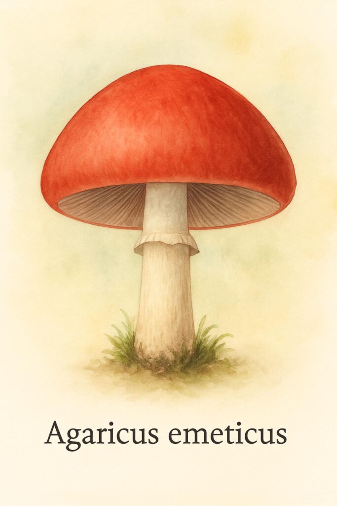 Agaricus emeticus remédio homeopático