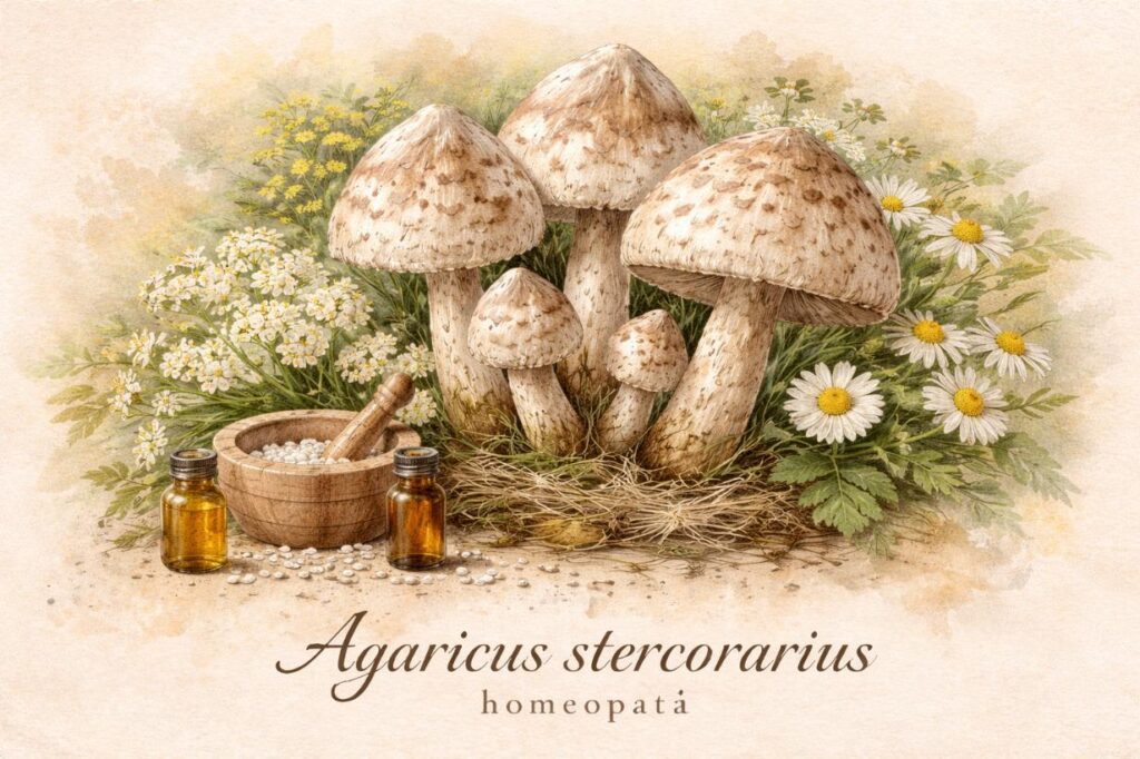 Agaricus stercorarius homeopatia