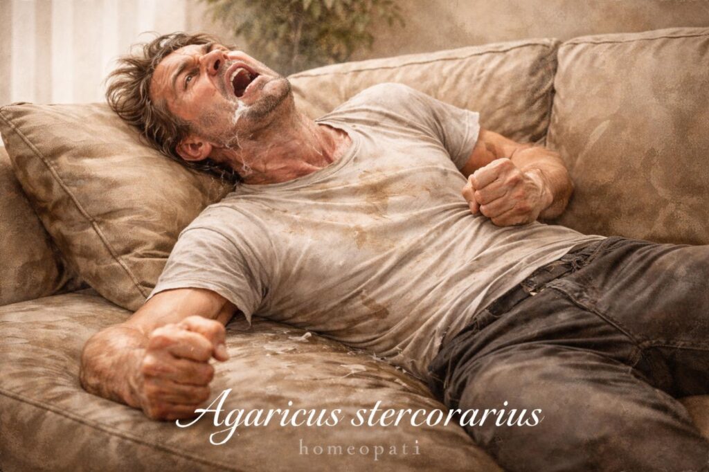 Agaricusvstercorarius paroxismos convulsivos