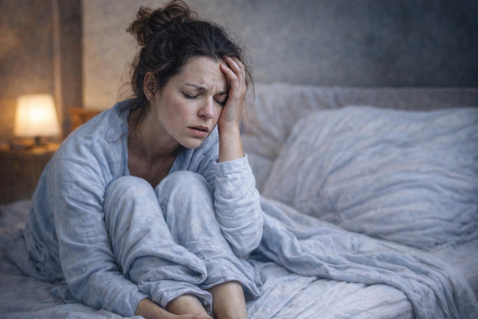 Paciente com extrema fraqueza e dificuldade respiratória representando sintomas típicos de Ammonium carbonicum na homeopatia