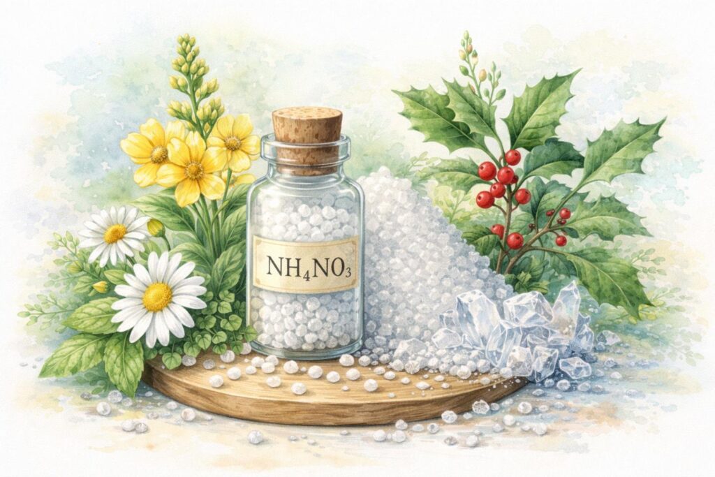 Ammonium nitricum na homeopatia – remédio homeopático