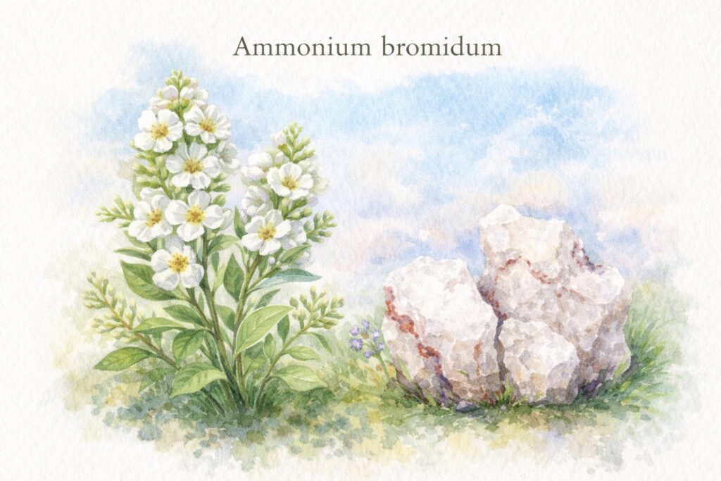 Ammonium bromidum 2 Ammonium bromidum na homeopatia – remédio homeopático