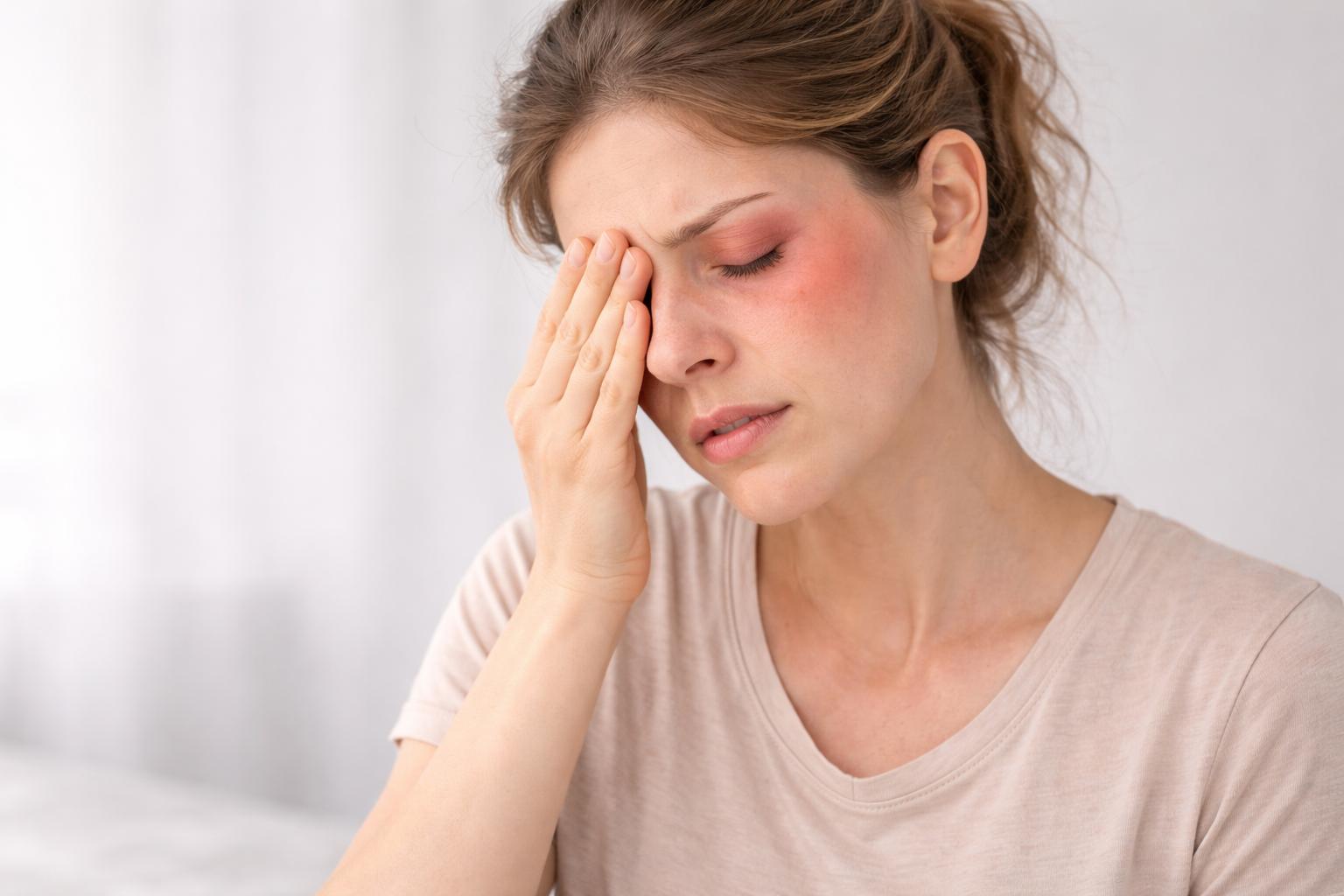 reação alérgica com irritação ocular e sintomas digestivos associada a amygdalus persica na homeopatia