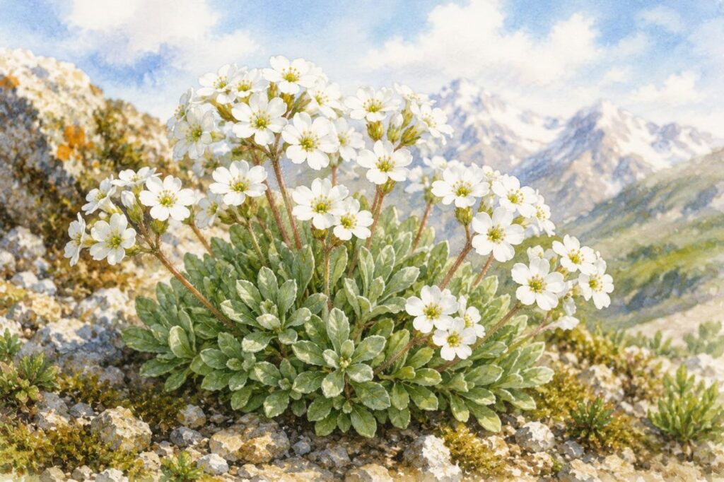 Androsace lactea na homeopatia