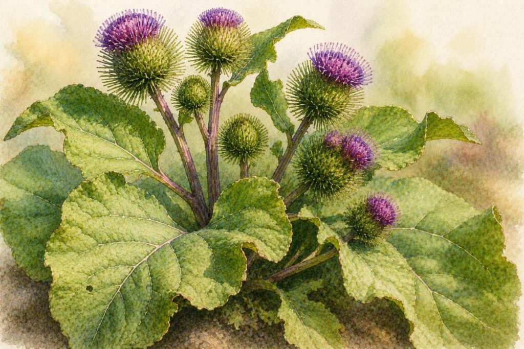Arctium lappa na homeopatia