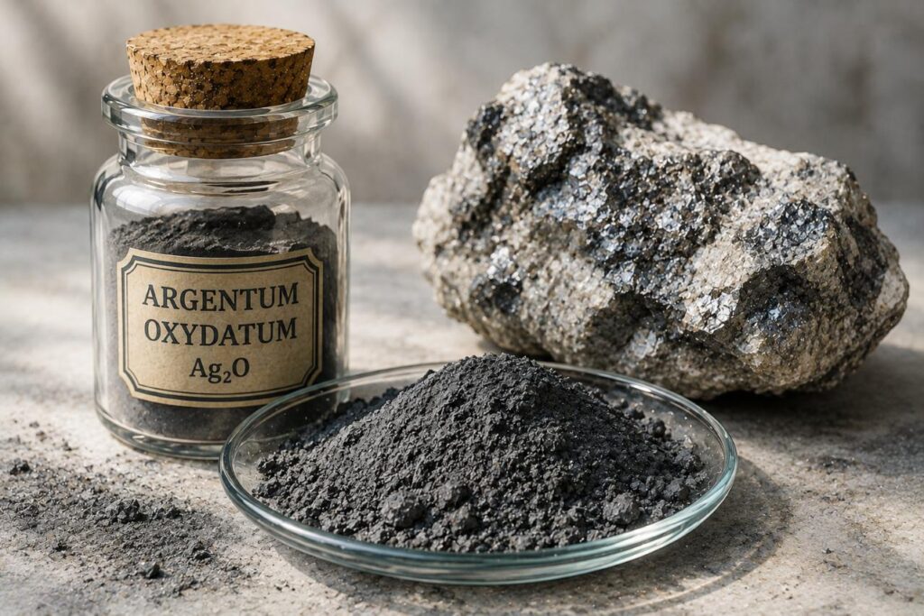 Argentum oxydatum na homeopatia