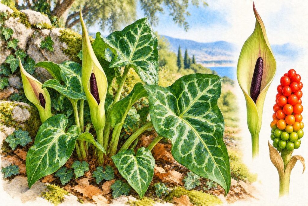 Arum italicum na homeopatia